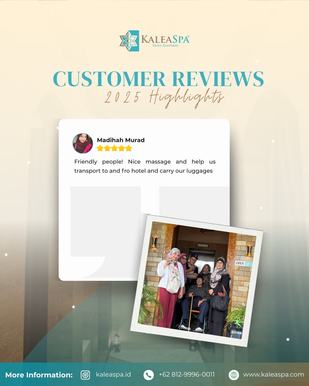 Madihah Murad review at Kalea Spa Batam